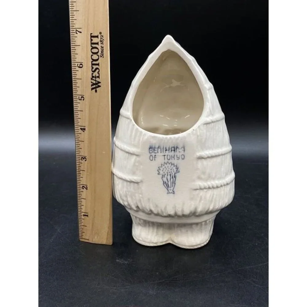 Japan Benihana Tokyo Cocktail Tiki Drink Mug Canoe Boy Grass Head Cover